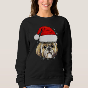 Shih Tzu Hund jultomten Hat Spirit Animal Pet T Shirt