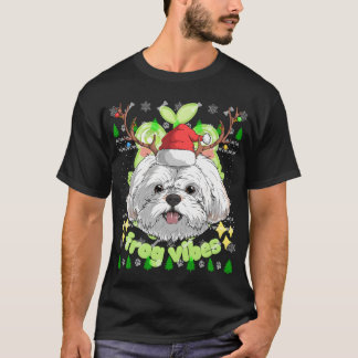 Shih Tzu Hund Jultomten Hat Ugly jul X-Mas T Shirt