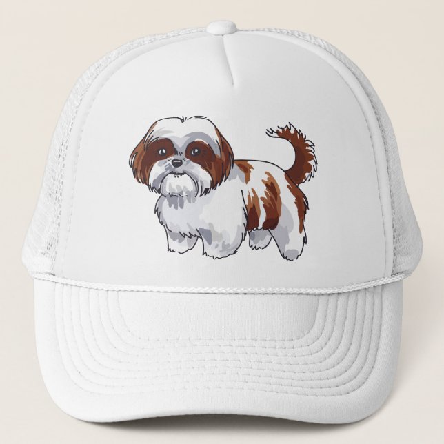 Shih Tzu Hund Keps (Framsida)