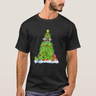 Shih Tzu Hund Lighting Träd Funny Shih Tzu Chr T Shirt