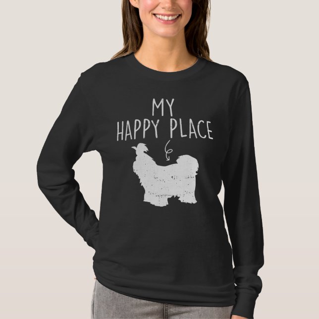 Shih Tzu Hund Mamma T Shirt (Framsida)