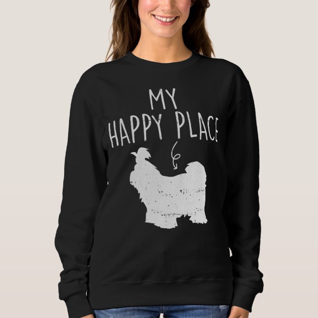 Shih Tzu Hund Mamma T Shirt (Framsida)