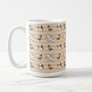 shih tzu hund mönster kaffemugg