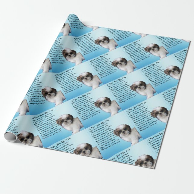 Shih Tzu hund - Nan dikt Presentpapper (Utrullad)
