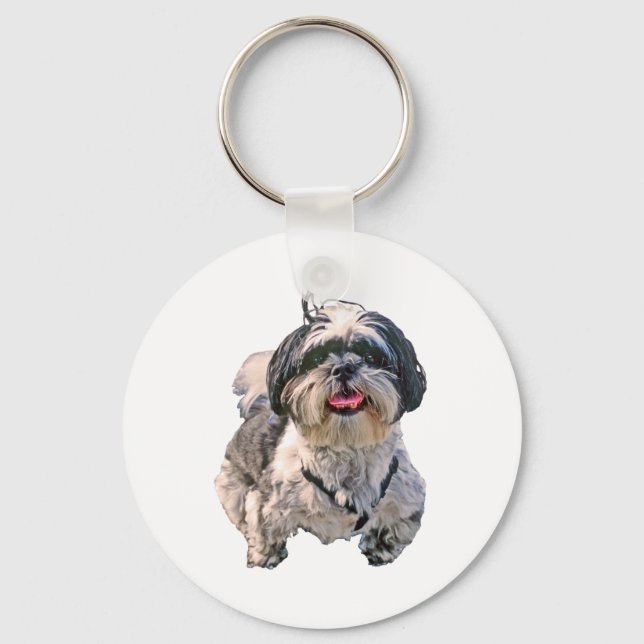 Shih Tzu Hund Nyckelring (Framsida)