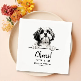 Shih Tzu Hund Personlig Cheers Pappersservett