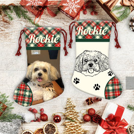 Shih Tzu Hund Personlig Liten Julstrumpa