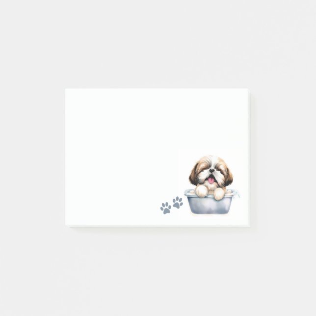 Shih Tzu Hund Post-it Block (Framsida)