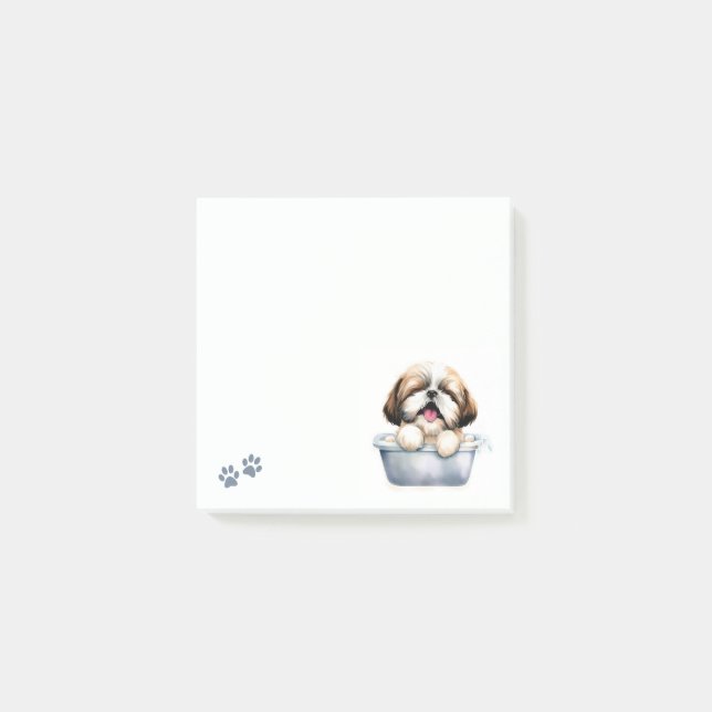 Shih Tzu Hund Post-it Block (Framsida)