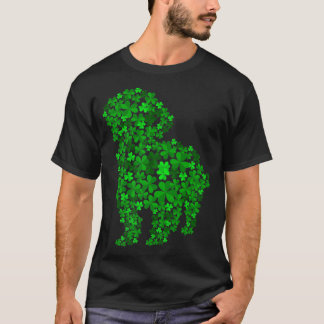 Shih Tzu Hund Shamrock Löv St Patrick Day T Shirt