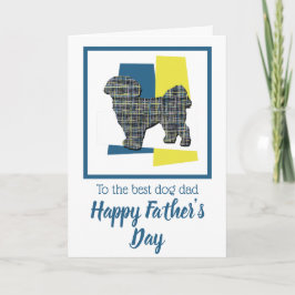 Shih Tzu Hund Silhouette TriColor Far dag Kort