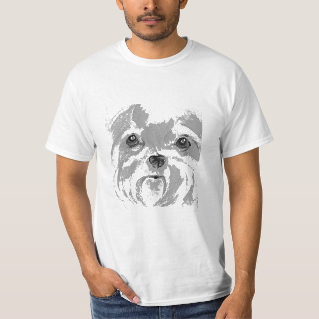 Shih Tzu Hund T Shirt (Framsida)