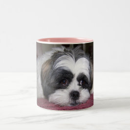 Shih Tzu hund Två-Tonad Mugg