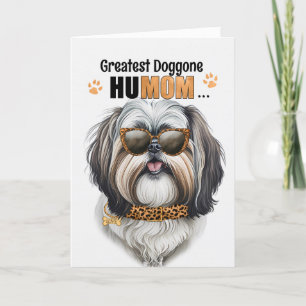 Shih Tzu Hund Underbarare HuMOM Mors dag Helgkort
