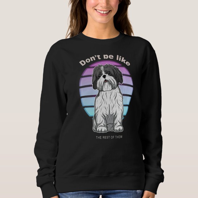 Shih Tzu Hund Vintage 15 T Shirt (Framsida)