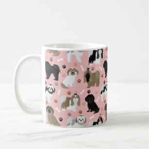 Shih Tzu Hundar Tass och Bones Coffee Mugg