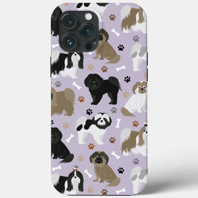 Shih Tzu Hundar Tass och Bones Fodral-Mate iphone  (Baksida)