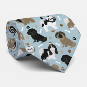 Shih Tzu Hundar Tass och Bones Slips