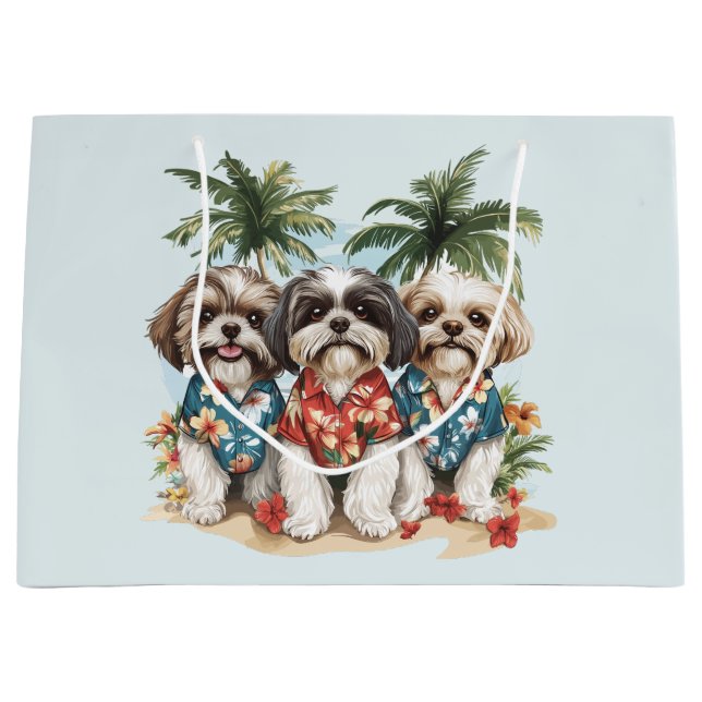 Shih Tzu Hundar Wearing Hawaiian Shirts (Framsidan)