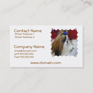 Shih Tzu hundvisitkortar Visitkort
