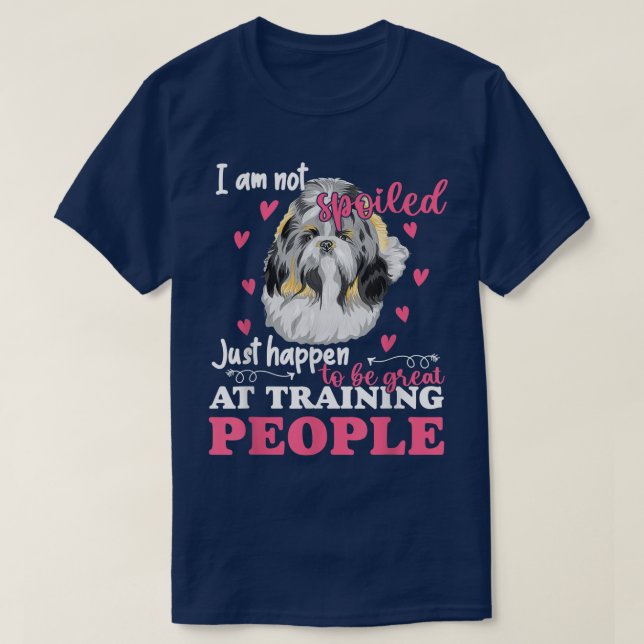Shih Tzu, jag är inte Rolig hund ägare Älskare Gr T Shirt (Design framsida)