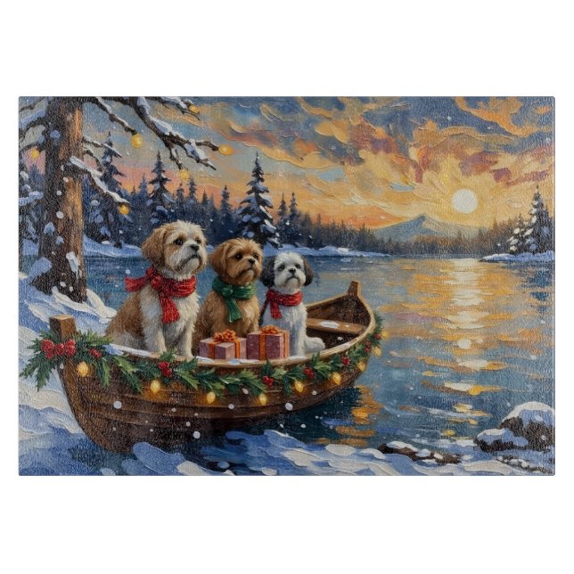 Shih Tzu jul båt semester (Framsidan)