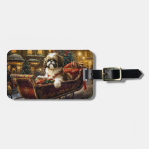 Shih Tzu jul - julsäsong Bagagebricka