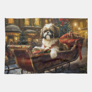 Shih Tzu jul - julsäsong Kökshandduk
