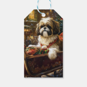Shih Tzu jul - julsäsong Presentetikett