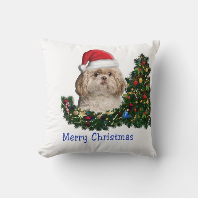 Shih tzu jul kudde (Framsida)