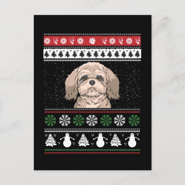 Shih Tzu jul  Vykort (Framsida)