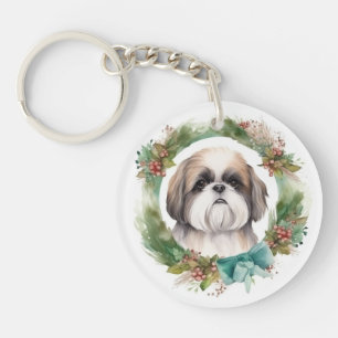Shih Tzu Julafton Festive Valp