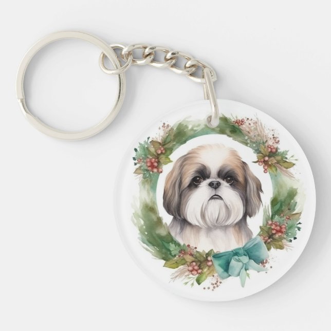 Shih Tzu Julafton Festive Valp (Framsidan)