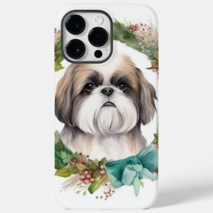 Shih Tzu Julafton Festive Valp
