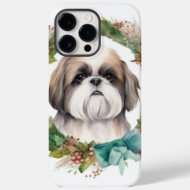 Shih Tzu Julafton Festive Valp (Baksida)