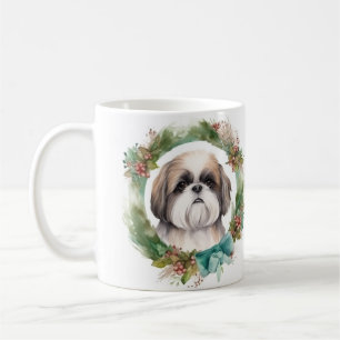 Shih Tzu Julafton Festive Valp Kaffemugg