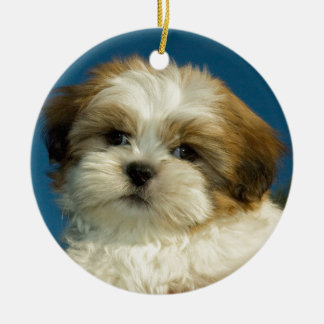 Shih Tzu Julgransprydnad Keramik