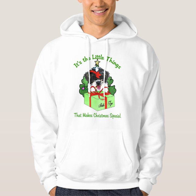 Shih Tzu-julklappar Hoodie (Framsida)