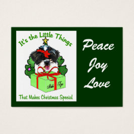 Shih Tzu-julklappar Visitkort