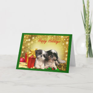 Shih Tzu julkortgåvor Helgkort