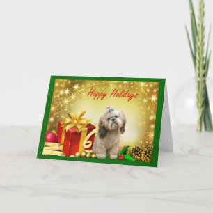 Shih Tzu julkortgåvor Helgkort