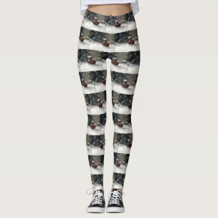 Shih Tzu-julvintern snö Leggings