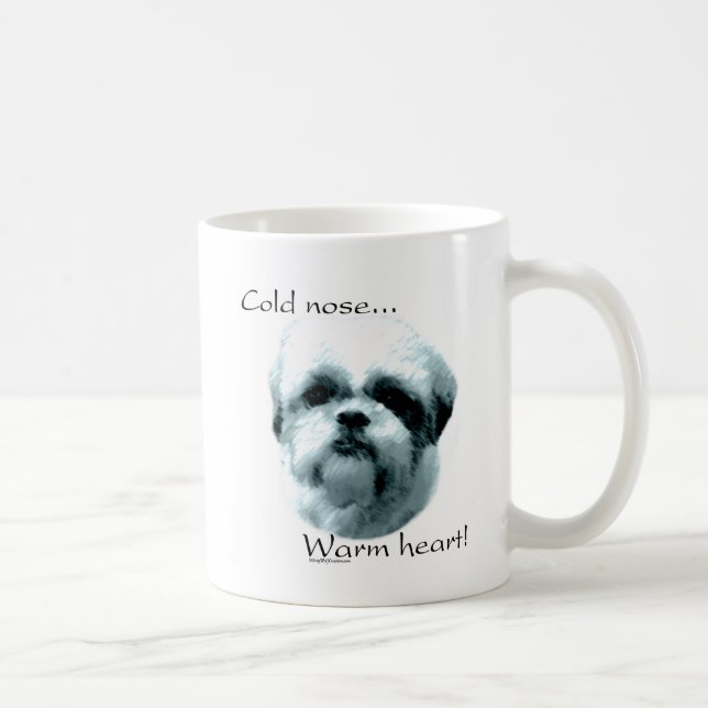 Shih Tzu Kall Nose Warm Heart Kaffemugg (Höger)