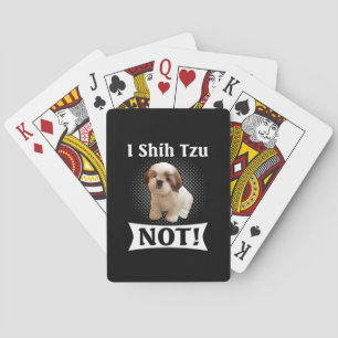 Shih Tzu Kärlek Cute Funny Shih Tzu Casinokort