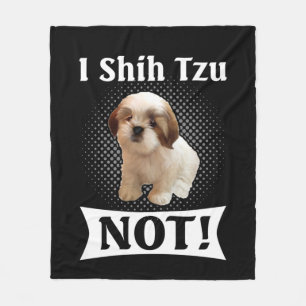 Shih Tzu Kärlek Cute Funny Shih Tzu Fleecefilt