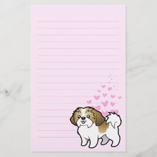 Shih Tzu kärlek (den klippta valpen) Brevpapper