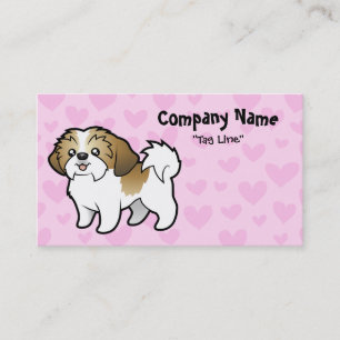 Shih Tzu kärlek (den klippta valpen) Visitkort
