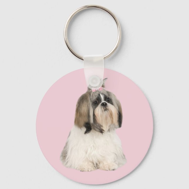 Shih Tzu Keychain Nyckelring (Framsida)
