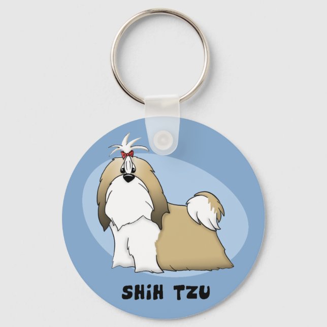 Shih Tzu Keychain Nyckelring (Framsida)