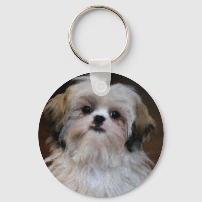 Shih Tzu Keychain Nyckelring (Framsida)